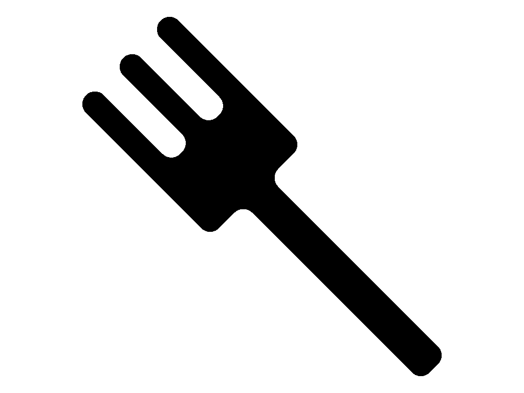 フォークのモノトーンフォーク
